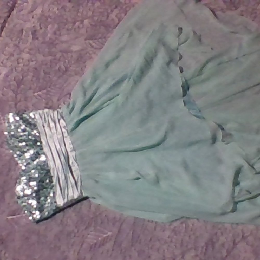 teal dress